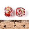 Handmade Foil Lampwork Beads Strands FOIL-T008-01D-4