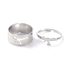 Alloy Adjustable Rings Set RJEW-D001-05P-1