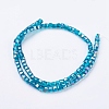 Electroplate Glass Beads Strands EGLA-R030-6x6mm-14-2