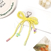 Polyester Braided Rope Bowknot Hanging Ornaments PW-WG70E10-03-1