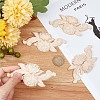 Wood Carved Appliques DIY-WH0032-28-3