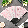 1Pc Bamboo with Oxford Fabric Glitter Powder Folding Fans AJEW-SP0003-77A-7