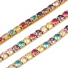 925 Sterling Silver Colorful Cubic Zirconia Chains STER-C016-02A-G01-1
