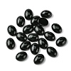 Synthetic Black Stone Cabochons G-A094-01B-38-1