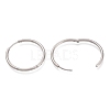 Tarnish Resistant 304 Stainless Steel Needle with 201 Stainless Steel Ring Huggie Hoop Earrings EJEW-L256-02B-P-2