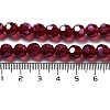 Electroplate Transparent Glass Beads Strands LS-EGLA-A035-T8mm-A02-4