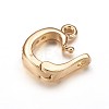 Brass Cubic Zirconia Enhancer Shortener Bails ZIRC-K070-16G-2