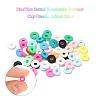 1200Pcs 8 Colors Handmade Polymer Clay Beads CLAY-YW0001-15A-4