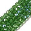 Electroplate Transparent Glass Beads Strands EGLA-A035-T6mm-L11-1