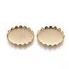 201 Stainless Steel Cabochon Settings STAS-P249-10B-G-1