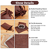 32Pcs 4 Colors Polyester Imitation Burlap Packing Pouches Drawstring Bags ABAG-PH0001-24-7