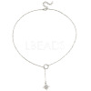 Alloy Crystal Rhinestone Star Lariat Necklaces for Women WGBBC4F-02-1