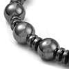 Synthetic Non-Magnetic Hematite Beaded Bracelets BJEW-E084-07-2