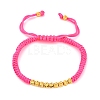 Polyester Cord Braided Bead Bracelets for Women BJEW-L698-01G-09-4