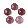 Natural Strawberry Quartz Gemstone Cabochons G-T020-18mm-16-1