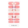 Full Cover Strawberry Flower Nail Stickers MRMJ-T100-017-2