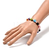 Cute Candy Color Beads Stretch Bracelet for Teen Girl Women BJEW-JB06935-3