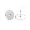 Tarnish Resistant 304 Stainless Steel Stud Earring Findings STAS-D448-088P-14mm-2