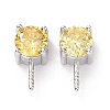Rhodium Plated 925 Sterling Silver Peg Bails STER-D035-47P-08-2