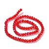 Electroplate Glass Beads Strands EGLA-A034-T6mm-L09-2