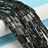 Synthetic Imperial Jasper Dyed Beads Strands G-D077-C01-03-2