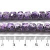Dyed Natural Sesame Jasper Imitation Charoite Beads Strands G-C179-B01-01-5