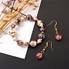 Handmade Gold Sand Lampwork Beads LAMP-CD0001-06-9