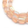 Synthetic Moonstone Beads Strands G-E503F-A06-3