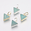 Natural Amazonite Pendants KK-G343-16-1