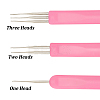 GOMAKERER 12 Styles Zinc Alloy & Stainless Steel Dreadlock Crochet Hooks AJEW-GO0001-59-3