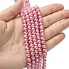 Eco-Friendly Dyed Glass Pearl Bead Strands HY-A008-6mm-RB109-4