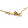 PVD Vacuum Plating 304 Stainless Steel Ball Chain Necklaces STAS-M065-19G-2