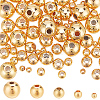 75Pcs 5 Styles Rack Plating Brass Spacer Beads KK-LP0001-07G-1