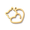 304 Stainless Steel Pendants STAS-S149-01G-1