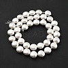 Electroplated Shell Pearl Beads Strands BSHE-G027-04-4