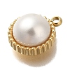 ABS Imitation Pearl Charms STAS-P371-015G-2