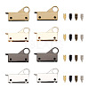 8 Sets 4 Colors Zinc Alloy Bag Lock Catch Clasps FIND-GN0001-11-2