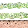 Electroplate Baking Paint Transparent Glass Beads Strands GL-CBA17FF-01D-4