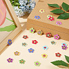 2-Hole Printed Wooden Buttons WOOD-WH0024-137-6