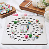 Wooden Bead Design Boards WOOD-WH0034-51-4