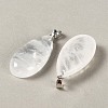 Natural Quartz Crystal Pendants GG-CBACB71-02P-16-2