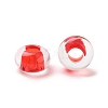 Transparent Acrylic European Beads TACR-P009-C01-01-2
