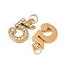 304 Stainless Steel Rhinestone Pendants STAS-N133-03F-G-2