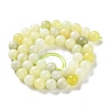 Natural New Jade Round Beads Strands G-O039-16-10mm-01-3