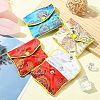 Rectangle Floral Embroidery Cloth Zipper Pouches ABAG-YW0001-03A-5