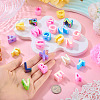 52Pcs 26 Styles UV Plating Opaque Acrylic European Beads OACR-TA0004-81-6