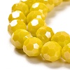 Electroplate Opaque Glass Beads Strands EGLA-A035-P8mm-A04-3