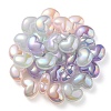 UV Plating Rainbow Iridescent Imitation Jelly Acrylic Beads OACR-C007-08-2