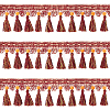 CHGCRAFT Ethnic Style Polyester Tassel Ribbons OCOR-CA0001-12-1