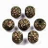 Painted Natural Wood Beads WOOD-T021-53A-04-1